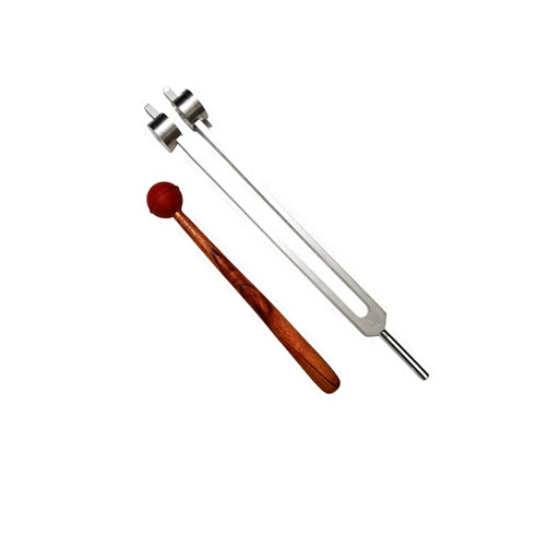 Saiish Nerve Tuning Fork 50 Hz | Saiish The Divine Touch | Includes 22CM Long Handle Mallet & Velvet Pouch