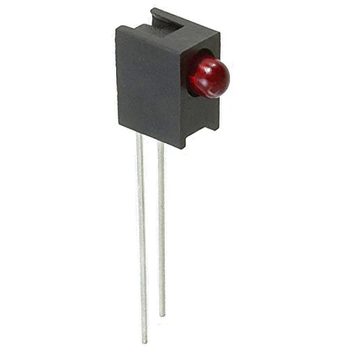 AGILENT TECHNOLOGIES HLMP-K150-C00A1 LED Circuit Board Indicator Single Red Diffused, Tinted 1.6V 1mA Round with Domed Top, 3mm (T-1) Through Hole, Right Angle New Lot Quantity-50