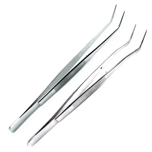 SUPERIOR INSTRUMENTS Dental College and Meriam Foil Cotton Tweezer 16cm Serrated Beak Dressing Pliers Surgical Forcep Diagnostic Examination 2 Pieces Instruments