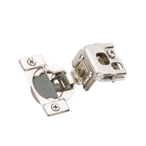 Amerock 2 Pack 1-1/4 inch Overlay Soft-Closing Compact Concealed Hinge for Face Frame Cabinet, 105-degree Opening Angle with 3-Way adjustability