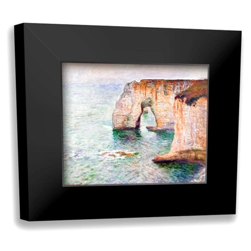 ArtDirect - Monet, Claude 18x15 Black Modern Framed Art Print Titled: Manne-Porte Etreat