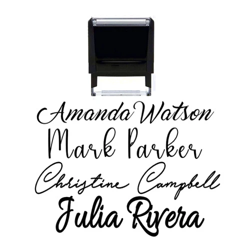 Pickled Stamps Signature Stamp Customizable Custom Personalized Name Self Inking Stamp Stamp Signature Stamp Personalized Self Inking Stamp Name Stamp