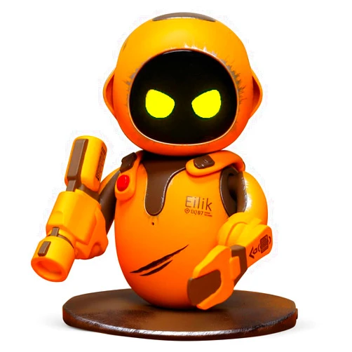 ENERGIZE LAB Eilik DQ - Touch Interactive Toys, Cute Robot Pets with Abundant Emotions. Idle Animations&Exclusive Mini-Games, Unique Gift for Girls & Boys. Support Update.(Special Version)