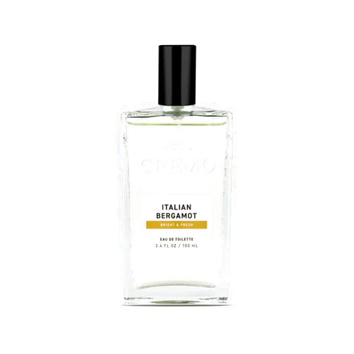 Cremo Italian Bergamot Spray Cologne For Men, A Combination of Italian Bergamot, Neroli Blossom, and Fresh Vetiver, 3.4 Fl Oz