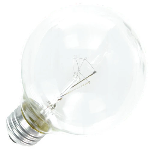 Westinghouse 0311900, 40 Watt, 120 Volt Clear Incand G25 Light Bulb, 1500 Hour 365 Lumen