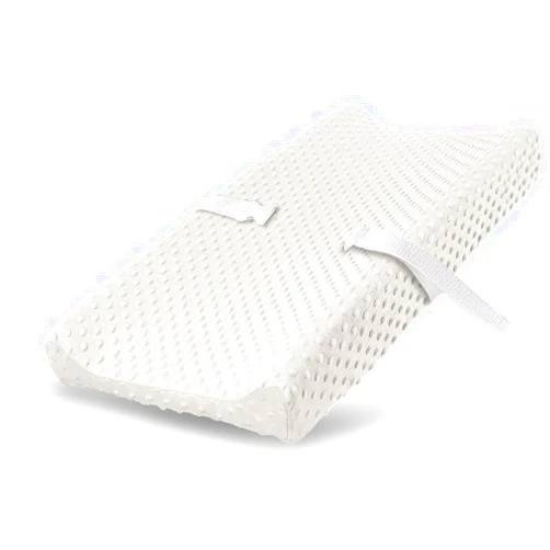 LITTLE TOTS BABY Changing Pad Cover - Breathable Minky Dots Plush Changing Table Cover Ultra Soft Changing Table Sheets Wipeable Diaper Changing Pad Covers for Newborns Infant Babies Girls Boys (Pristine)