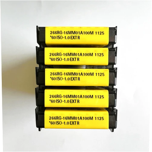 Generic 266RG-16MM01A100M 1125 10PCS CoroThread 266 Inserts, 1.00MM Pitch