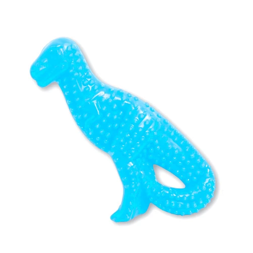 Nylabone Dental Dinosaur Puppy Chew Toy - Puppy Chew Toy for Teething - Puppy Supplies - Chicken Flavor, Small/Regular (1 Count)