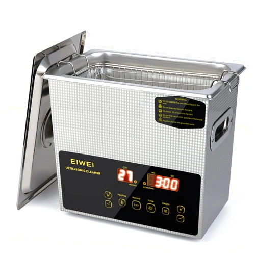 EIWEI 3L Ultrasonic Cleaner Dual-Frequency Professional Digital Stainless Steel Cleaning Machine with Heater Timer for Carburetor, Parts, Circuit Board, Glasses, Denture, Jewelry