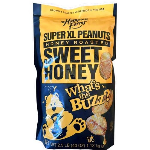 KD Chocolates HONEY ROASTED SWEET HONEY SUPER XL PEANUTS - Hempton Farm