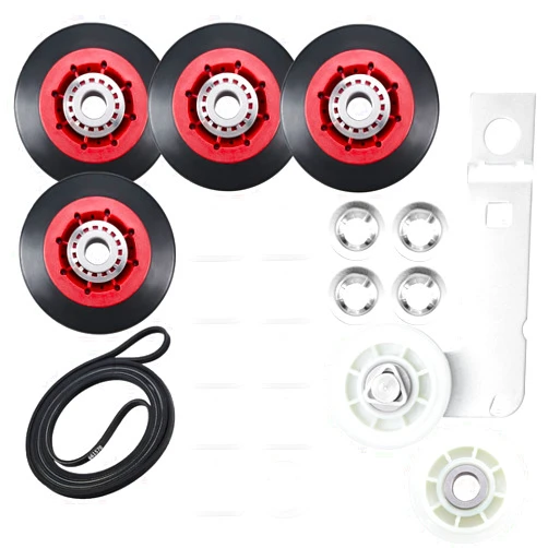 Cykemo Upgrade 4392067 Dryer Repair Kit with 661570 Dryer Drum Belt & W10837240 Dryer Idler Pulley - Replacement Part for Whirlpool Kitchen-Aid Kenmore Maytag Amana Replaces 4392067VP AP3109602 80047 587637