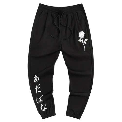 GORGLITTER Men's Letter Graphic Cargo Jogger Pants High Waisted Hiking Long Trousers with Pocket