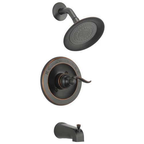 Delta BT14496-OB Windemere Function Trim Kit with Single-Spray Head Tub & Shower, Without Rough, Oil Rubbed Bronze
