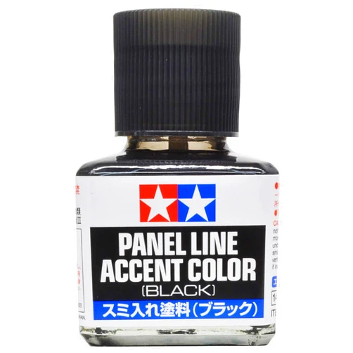 Tamiya Panel Line Accent Color 40ml Black TAM87131 Plastics Paint Enamels