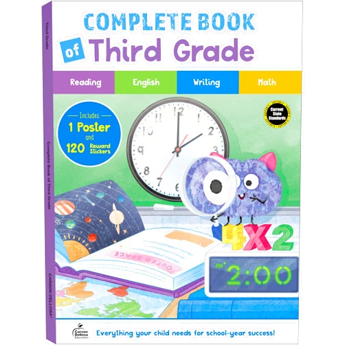 By Carson Dellosa Education (Compiler) Carson Dellosa Complete Book of Third Grade Workbook, Reading Comprehension, Math, Language Arts, and Writing Practice, Classroom or Homeschool Curriculum