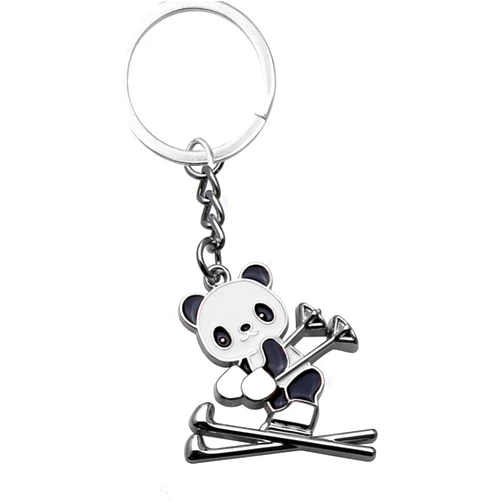 ODETOJOY Panda Keychain Charm for Girls Panda Keyring Gift Key Chains Panda Bear Winter Olympic China Souvenir