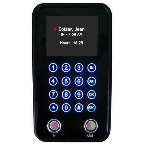 TimePilot Additional Vetro Touchscreen Time Clock