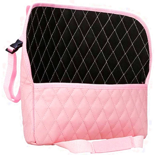 LL LLSW SHOP Pink Handbag Holder for Car,Durable Pu Leather Car Organizer Back Seat Net Bag Driver Storage Netting Pouch Seat Back Net Bag Backseat Pet Kids Barrier