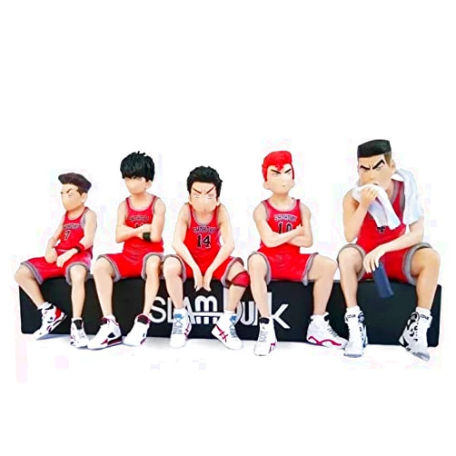 Qddian SLAM Dunk，Q Version 5 Models Figure， PVC Action Figure7cm，Static Figure ，Scenes Figure ，Anime Lovers Gift，Car Decoration，Computer Desktop Ornaments， Boxed Figure