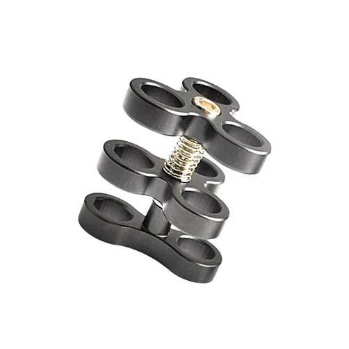 OrcaTorch ZJ14 Aluminum Ball Joint Clamp for Underwater Diving Light Arms Tray, Photography Diving Camera, 360° Clip Adapter Bracket Holder for Action Camera, Dive Flashlight Arm Connected Accessories