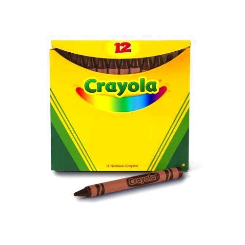 Crayola Bulk Crayons, Brown, 12/box