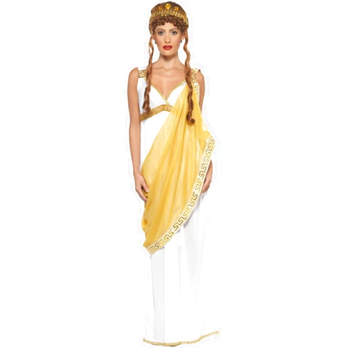 Smiffys Women's Helen of Troy Costume, Dress and Tiara, Legends, Serious Fun, Size 14-16, 23024