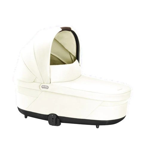 Cybex Balios Cot S Lux Baby Bassinet - Integrated Easy-Carry Handle, Sun Canopy & Spacious, Cozy Interior, Compatible with Cybex Balios S Lux Stroller, Seashell Beige
