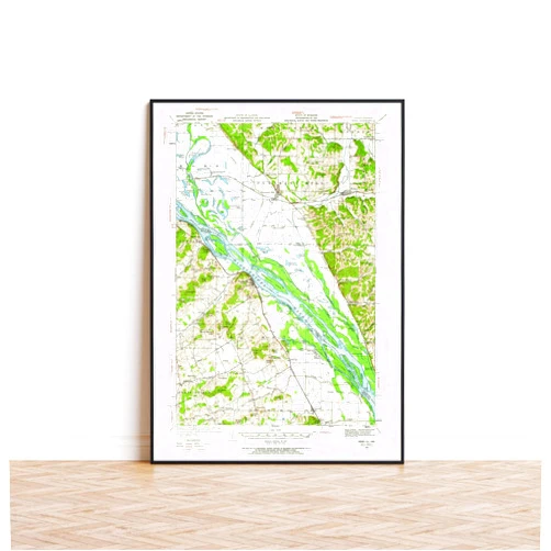 MG Global Wrapped Gift | Historical Poster of Nebo 1934 Pleasant Hill Clarksville Illinois 309797 | 11x17 12x18 16x24 24x36 Unframed Print Wall Art | Vintage Antique Rustic Home Office Decor