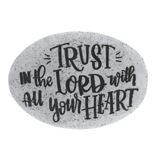 Angelstar Proverb Pocket Stone-Trust in The Lord, Multicolored