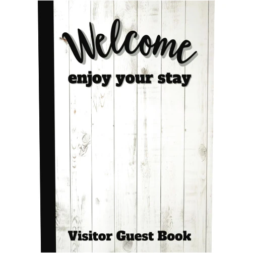 Open Road Publications Visitor Guest Book: Neutral White Notebook for Guest House, Bed and Breakfast, Vacation Rental, Airbnb or VRBO Properties
