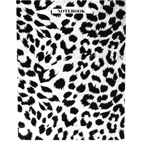 Cemile demirdögen Notebook: Leopard Print Composition Notebook note book
