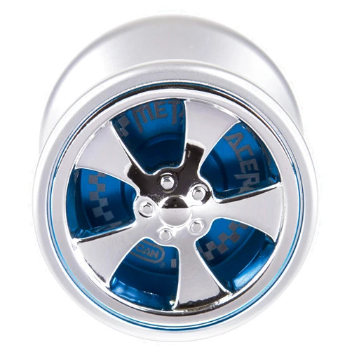 Duncan Toys Metal Racer Yo-Yo, Aluminum Advanced Level Yo-Yo with Racer Caps and SG Sticker Response, Blue