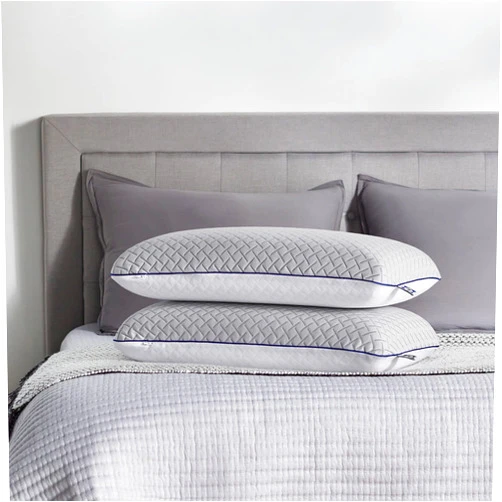Sealy Essentials Cool Touch Memory Foam Pillows, 2 Pack,White