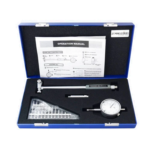 Accusize Industrial Tools 50-160 mm by 0.01 mm Dial Bore Gage, Stem Length 150 mm, Eg20-0160