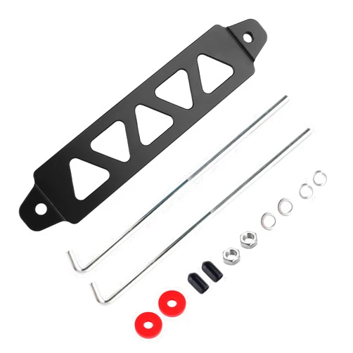 Aokdom Battery Hold Down Bracket,Premium Aluminum Alloy Battery Tie Down Sets Provide Safe&Stable Driving Environment,Universal Car Battery Holder with 8