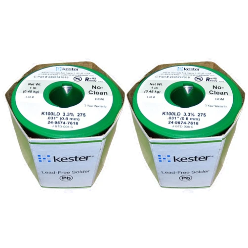 Kester443-845 24-9574-7618 K100Ld Lead-Free No Clean Wire Solder.031