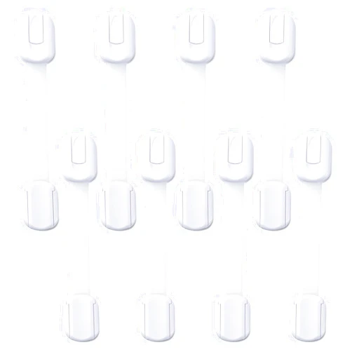 BOOMIBOO Cabinet Locks Baby Proofing -（8 Pack） Child Proof Cabinet Locks，Fridge，Oven ，Toilet Seat， Kitchen，Cupboard Appliance，Child Proof Door Lock - Multi Purpose Adjustable Strap No Drill No Screws