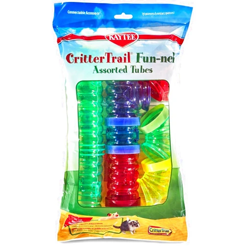 Super Pet Kaytee CritterTrail Fun-nel Value Pack 16 Piece Assorted Colors and Tubes