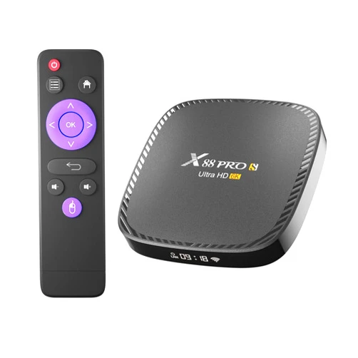 EVER EXPRESS Android Box 10.0, X88 Pro S TV Box RAM 4GB ROM 64GB H616 Quad-Core Support 6K 2.4G/5.8G Dual WiFi Ethernet HD BT 5.0