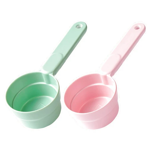 Joyinjojo Dog Food Scoop 1 Cup 1/2 Cup - 2 Pack Melamine Dog Food Measuring Cup, Pet Food Scoop for Dog Cat...Comfortable Long Handle for Easy to Scoop Food
