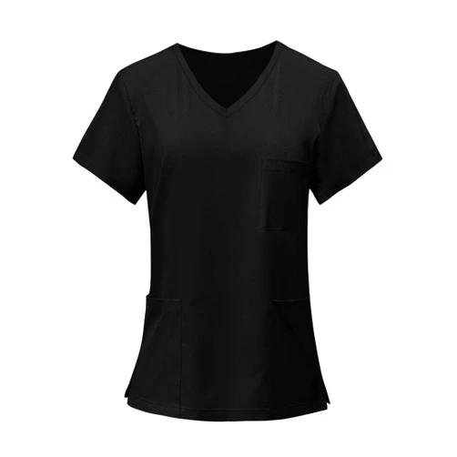 DNKZWUPUP Women's Plus Size Scrub Tops Soft Breathable Stretch Medical Uniform Shirts Comfort Workwear for Healthcare Workers