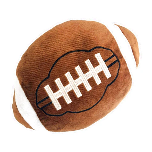 CHORONMO Football Plush Pillow Fluffy Durable Football Pillows Stuffed Football Throw Pillow Soft Sports Ball Interactive Football Creative Room Decor Birthday Party Gift for Kids 11 Inches