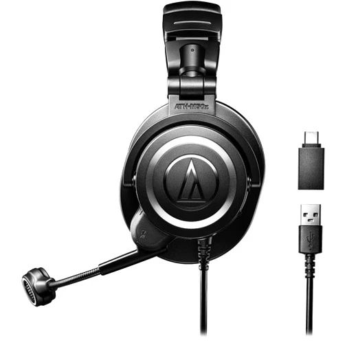 Audio-Technica ATH-M50xSTS-USB StreamSet Streaming Headset,Black