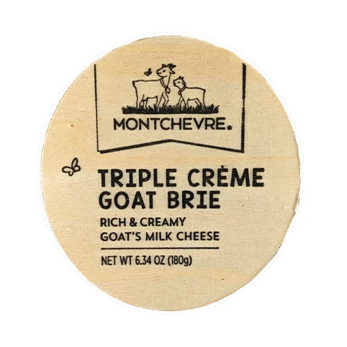 Generic Triple Creme Goat Brie Montchevre 6.34 oz (Pack of 2)