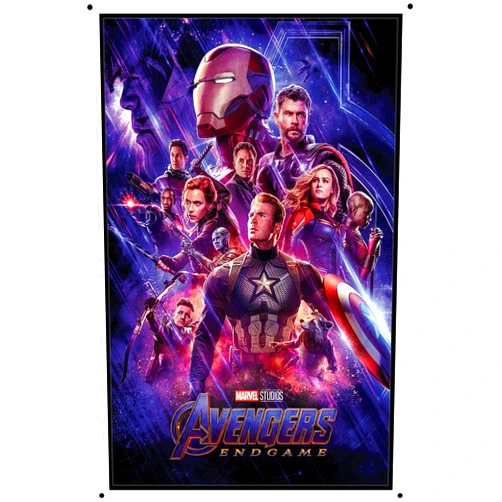 HISIMPLE Retro Metal Tin Sign 8x12 inches Journey's End The Avengers: Endgame Poster Retro Metal Sign Pulp Fiction Movie Poster Tin Sign