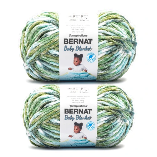 Bernat Baby Blanket Mossy Path Yarn - 1 Pack