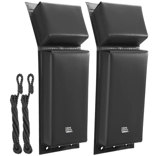KEMIMOTO PWC Boat Fenders, 2 Pack Boat Bumpers for Jet Ski, Boat Fenders Bumpers for Docking with 2 Ropes 18in,Boat Accessories