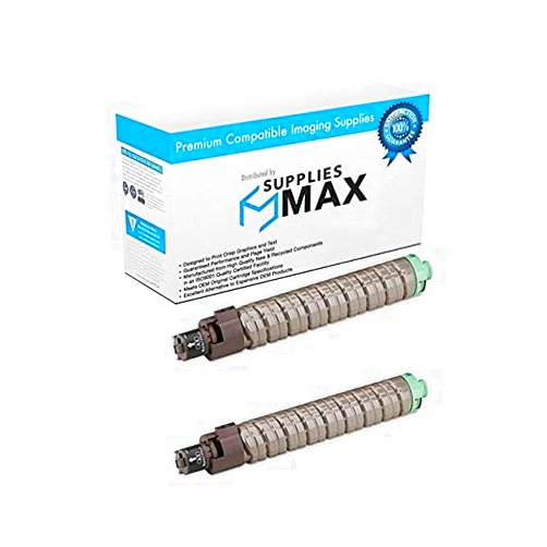 SuppliesMAX Compatible Replacement for Ricoh MP-C4503/C4504/C5503/C6003/C6004 Black Toner Cartridge (2/PK-33000 Page Yield) (Type MP-C6003) (841853_2PK)