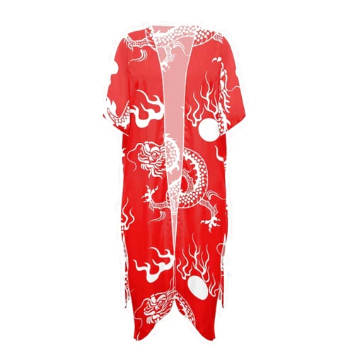 Clruersn Kimono Cardigan for Women Summer Swimsuit Coverups Bikini Beach Loose Swimwear Bathing Suit Oversize Cover Up Long
