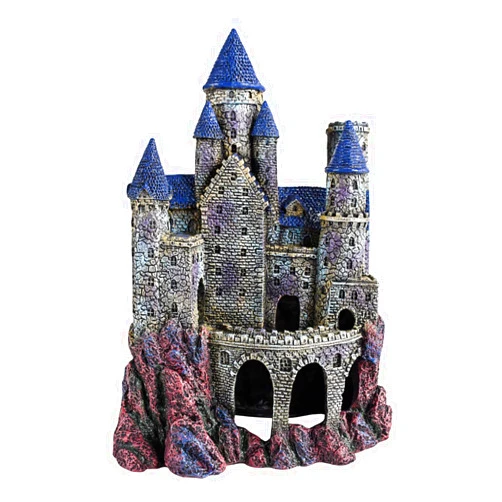 Penn-Plax Age-of-Magic Wizard’s Castle Aquarium Décor – Resin for Freshwater and Saltwater Fish Tanks – Large (RRW8)